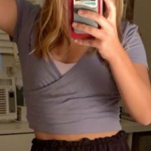 PAC SUN Blue Wrap Top